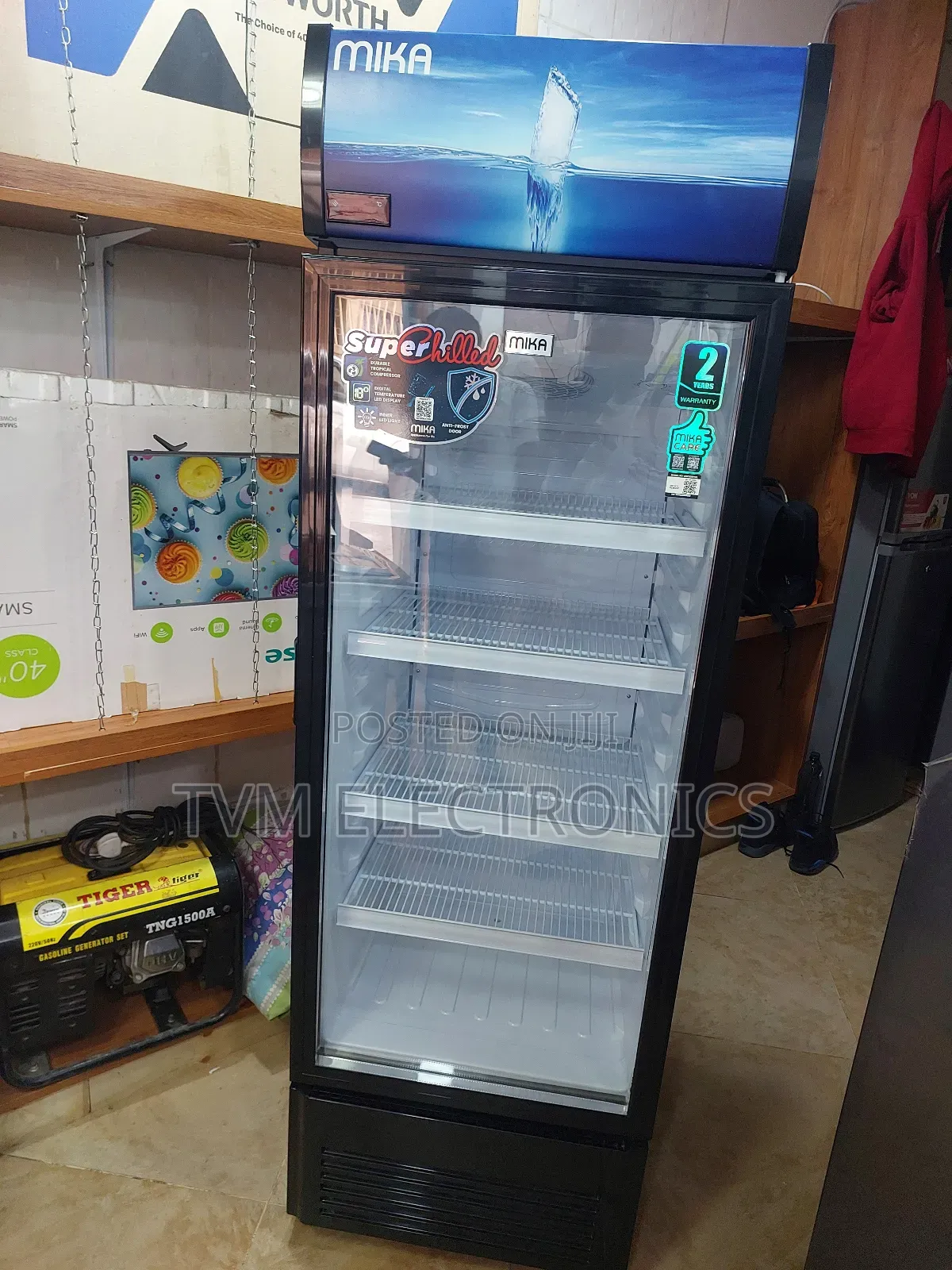 Mika Showcase Chiller, 280l, Single Door, Black
Msfu2801bl
