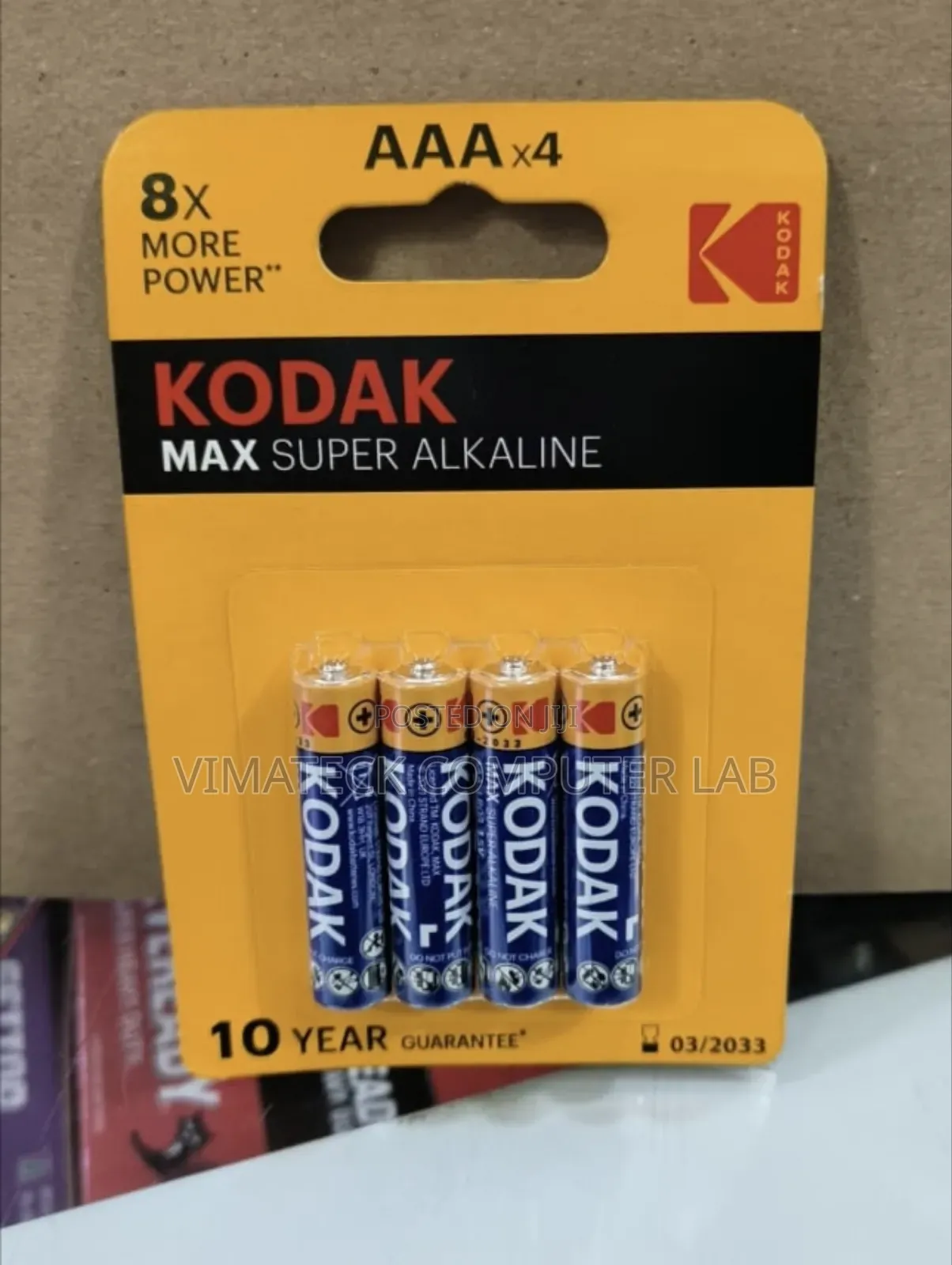 Kodak 4 Pack Super Alkaline Batteries