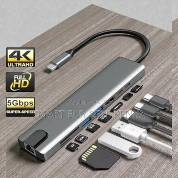 Multi Port Docking Solution 8 in 1 Usb Type-C Hub Port Adapter - main view