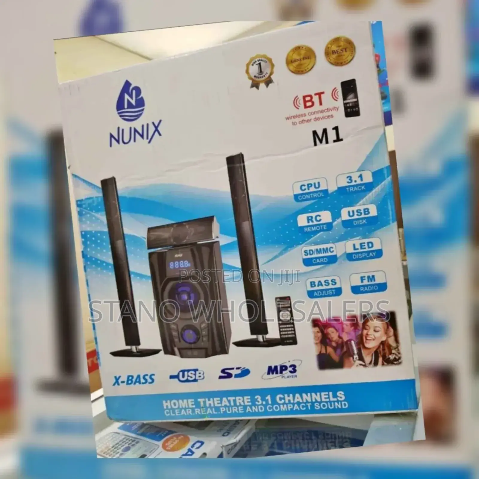 Nunix 3.1ch Nu- M1 Home Theater Speaker System
