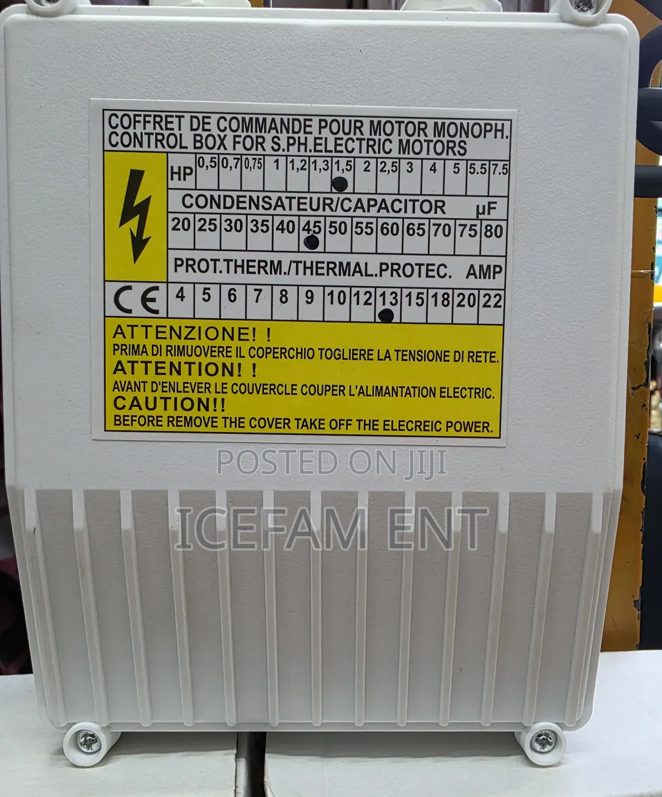 Pump Control Box/0.5hp Control Box