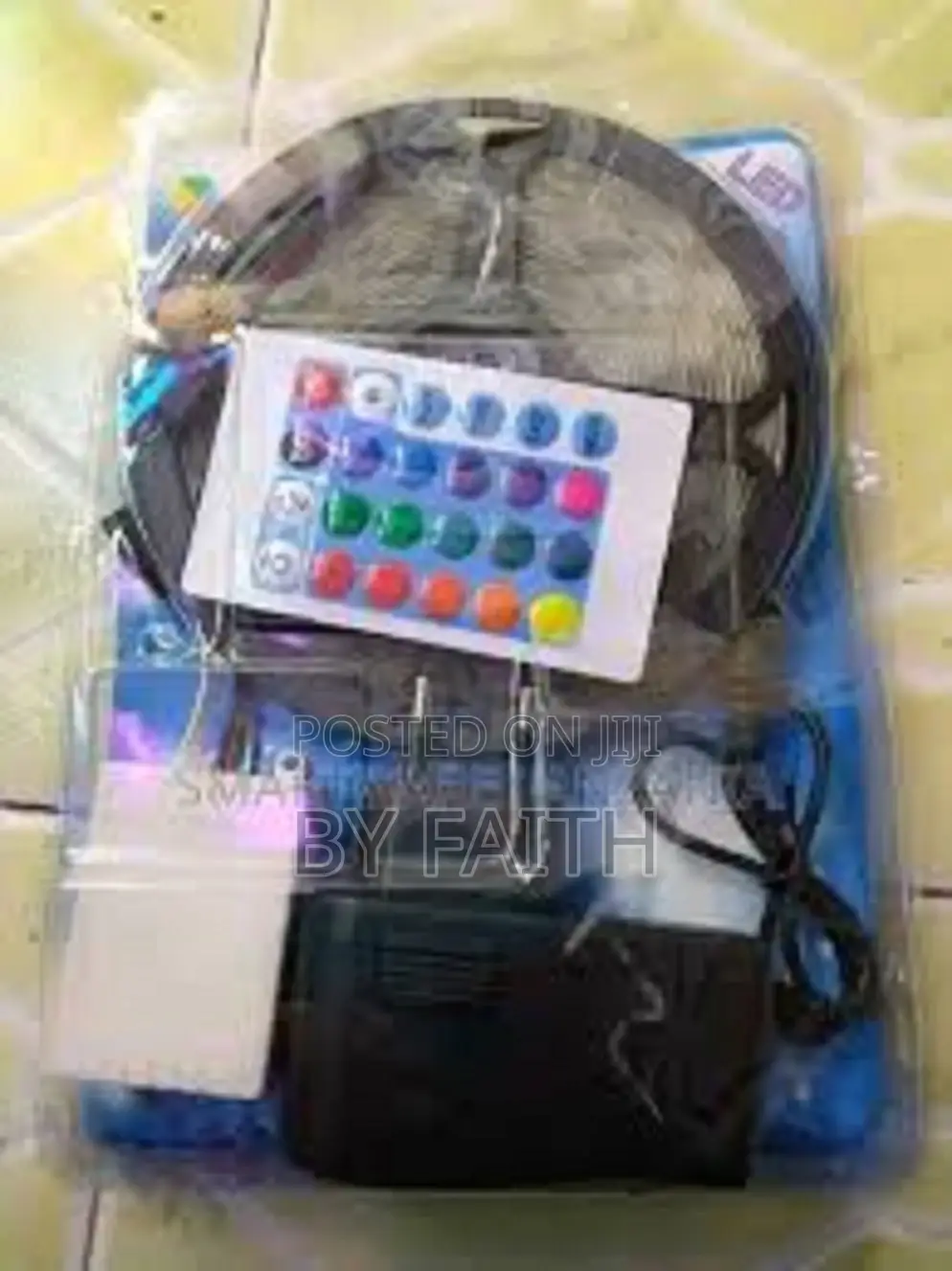 Remote-Controlled RGB Led Strip Light Kit.