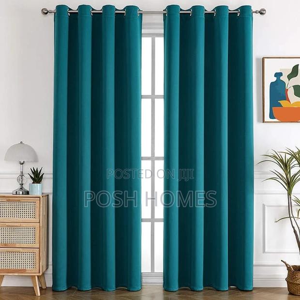 Turquoise 3 Piece Quality Curtains
