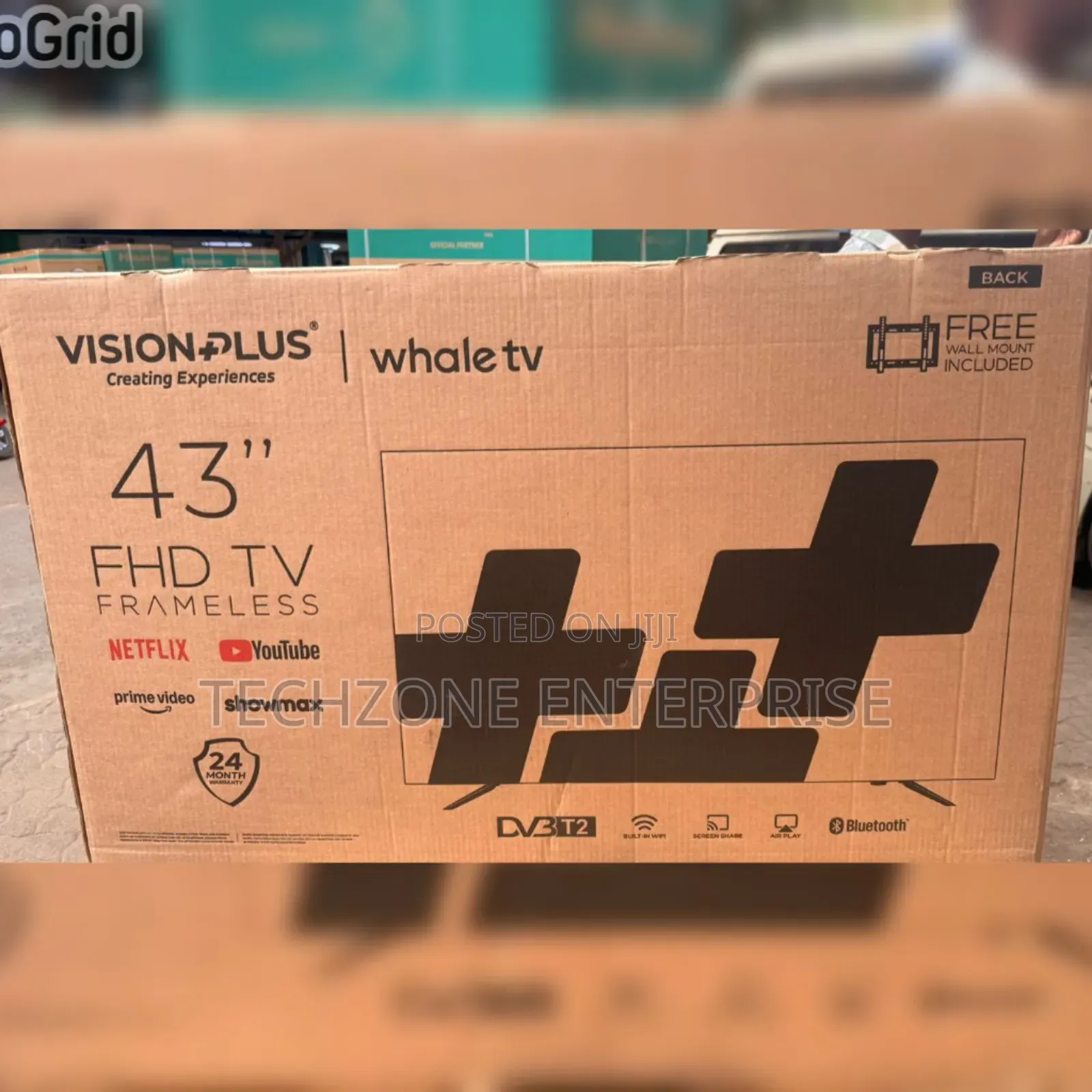 Vision 43′′ FHD Frameless Whale Tv Smart Tv 