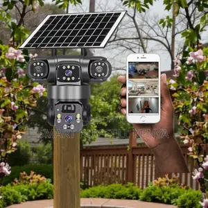 V380 Pro 20mp 4g PTZ Pir Human Detection Triple Lens Solar Camera