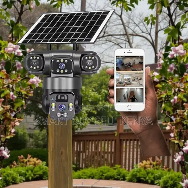 V380 Pro 20mp 4g PTZ Pir Human Detection Triple Lens Solar Camera