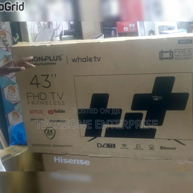 Vision 43′′ FHD Frameless Whale Tv Smart Tv With Dolby Audio