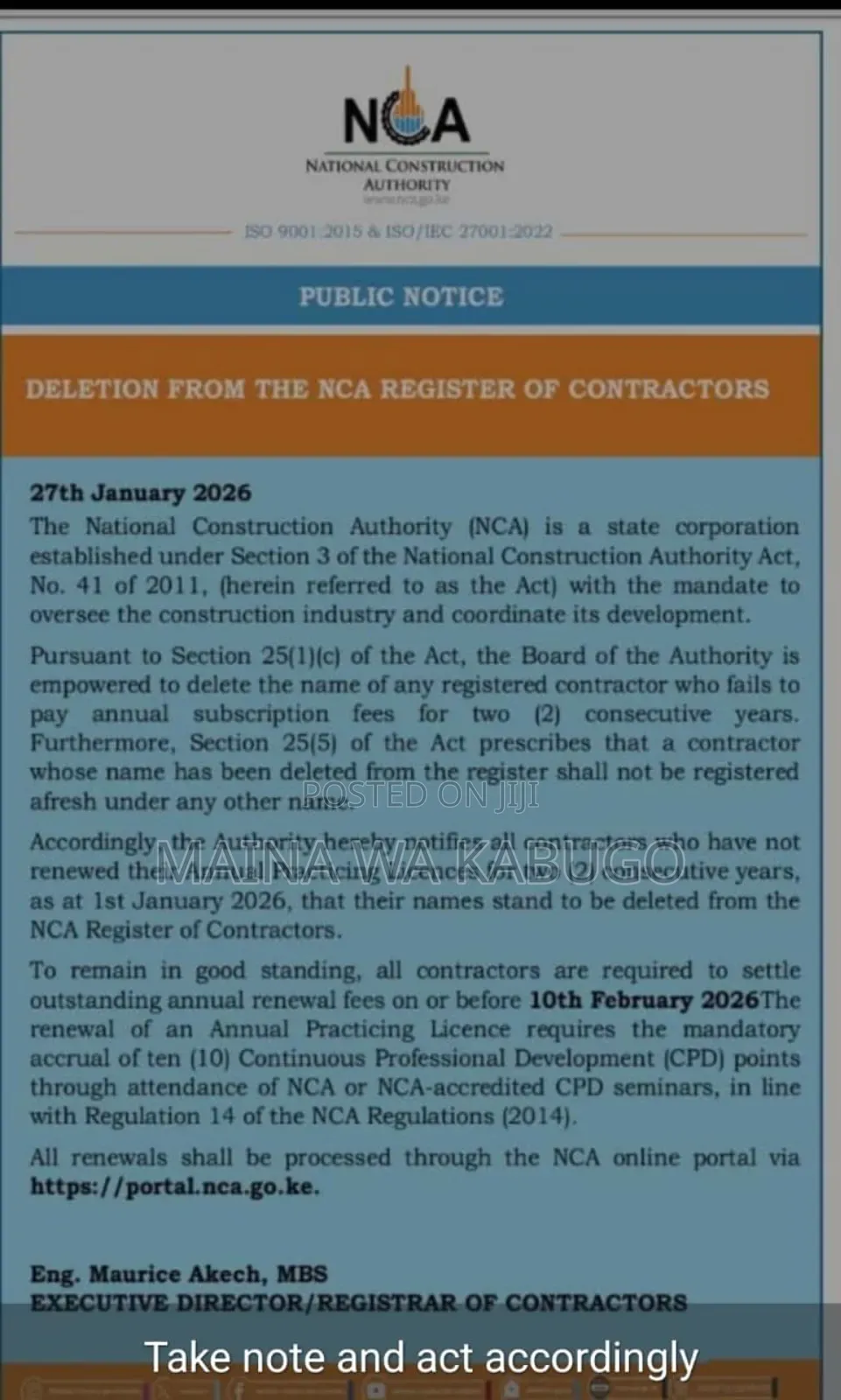 Nca Application and Renewal Services