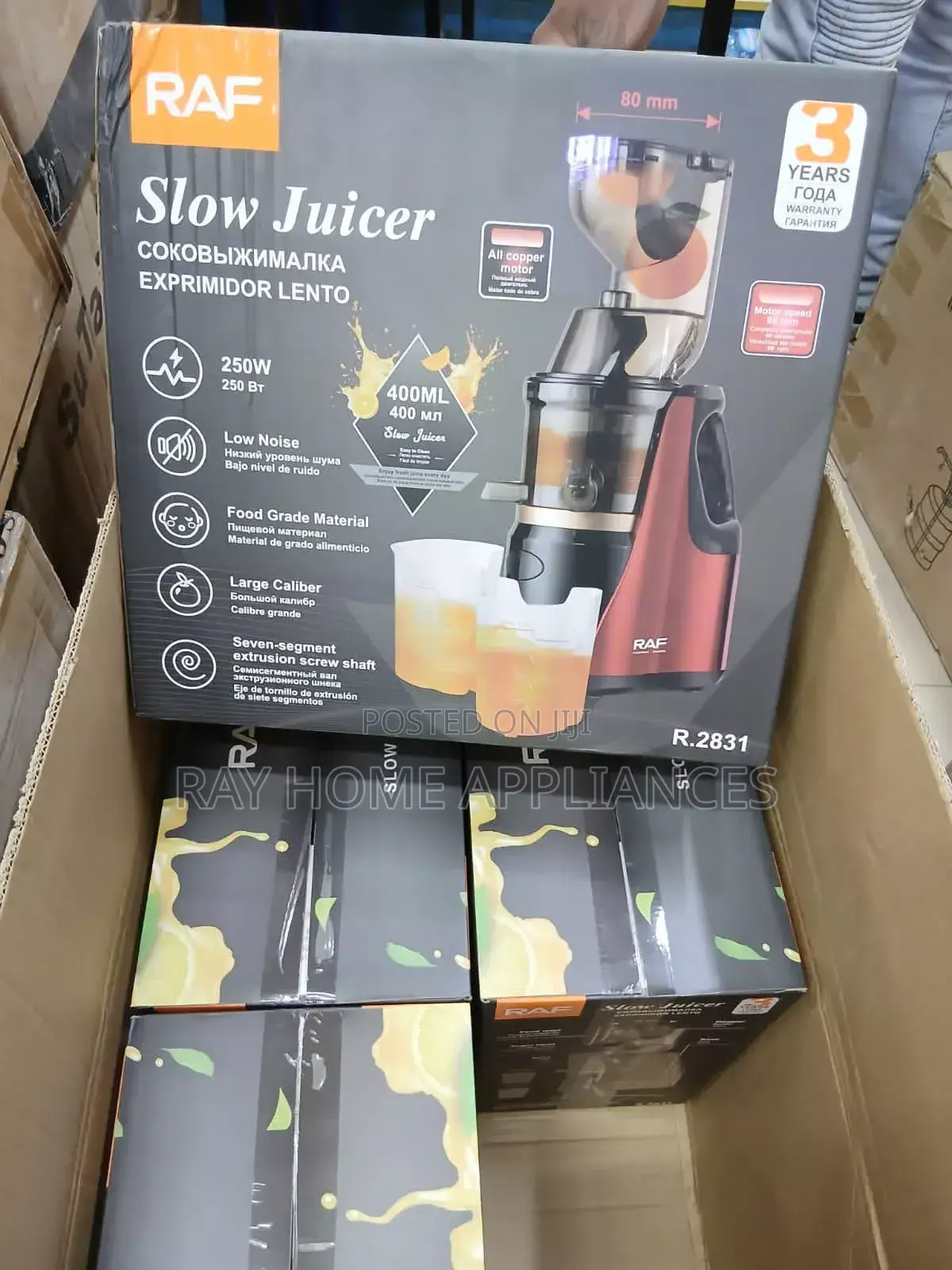 250w 400ml Raf Slow Juicer