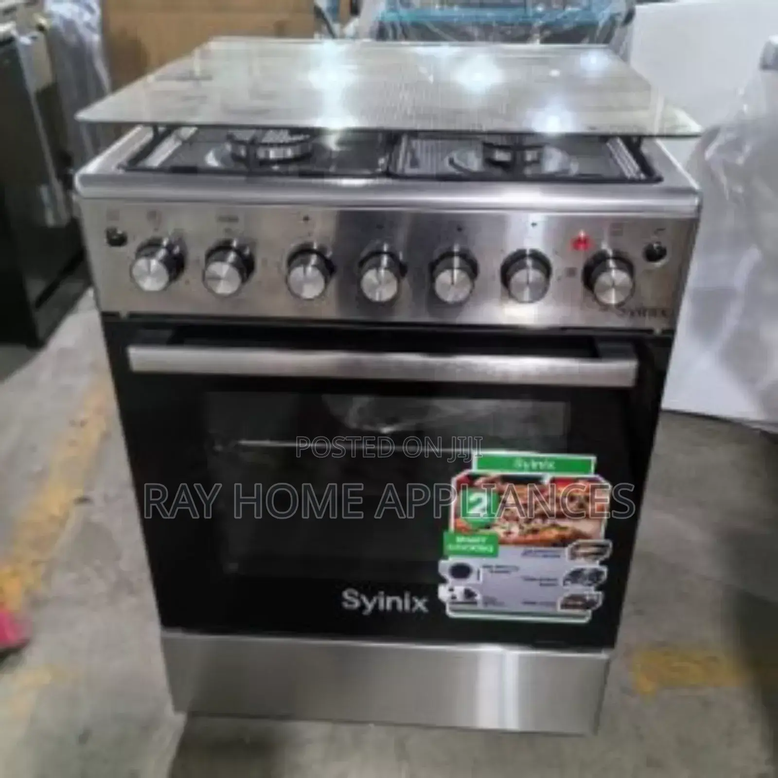 Syinix 60cm by 60cm 3g+1e. Plate With Electric Oven Auto Ignition
