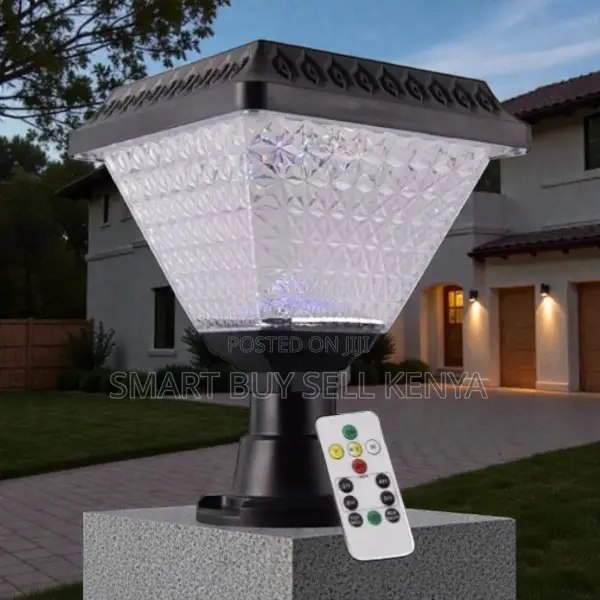 Solar Led Garden Post Lamp With Automatic Night Lighting