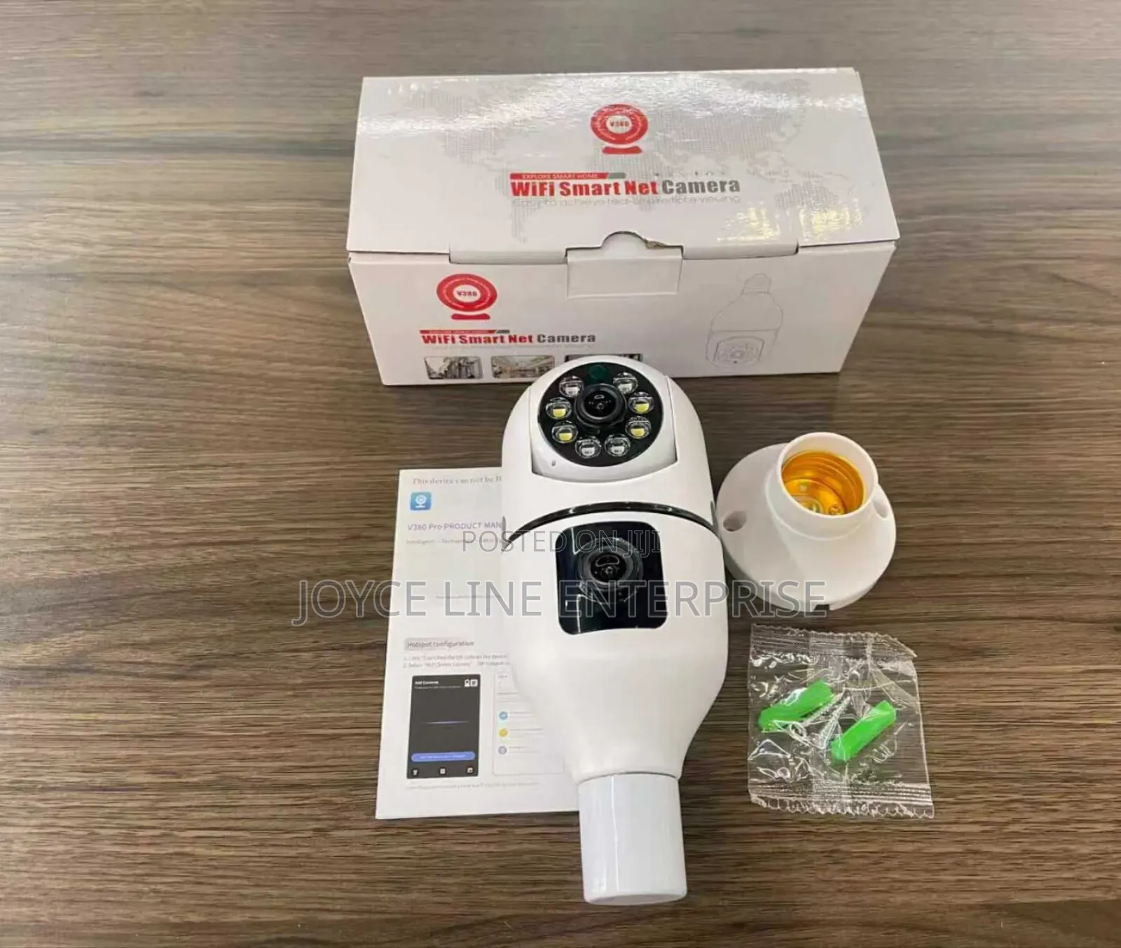 Ac Wifi Camera Bulb Double Lense With Motion