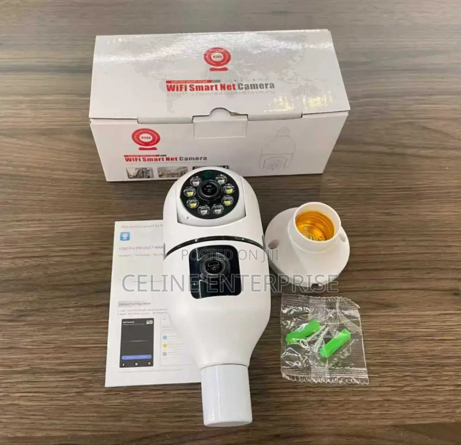 Ac Wifi Camera Bulb Double Lense With Motion
