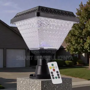 Outdoor Solar Led Garden Post Lamp With Bright Light
