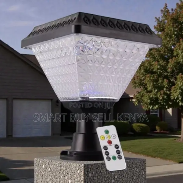 Outdoor Solar Led Garden Post Lamp With Bright Light