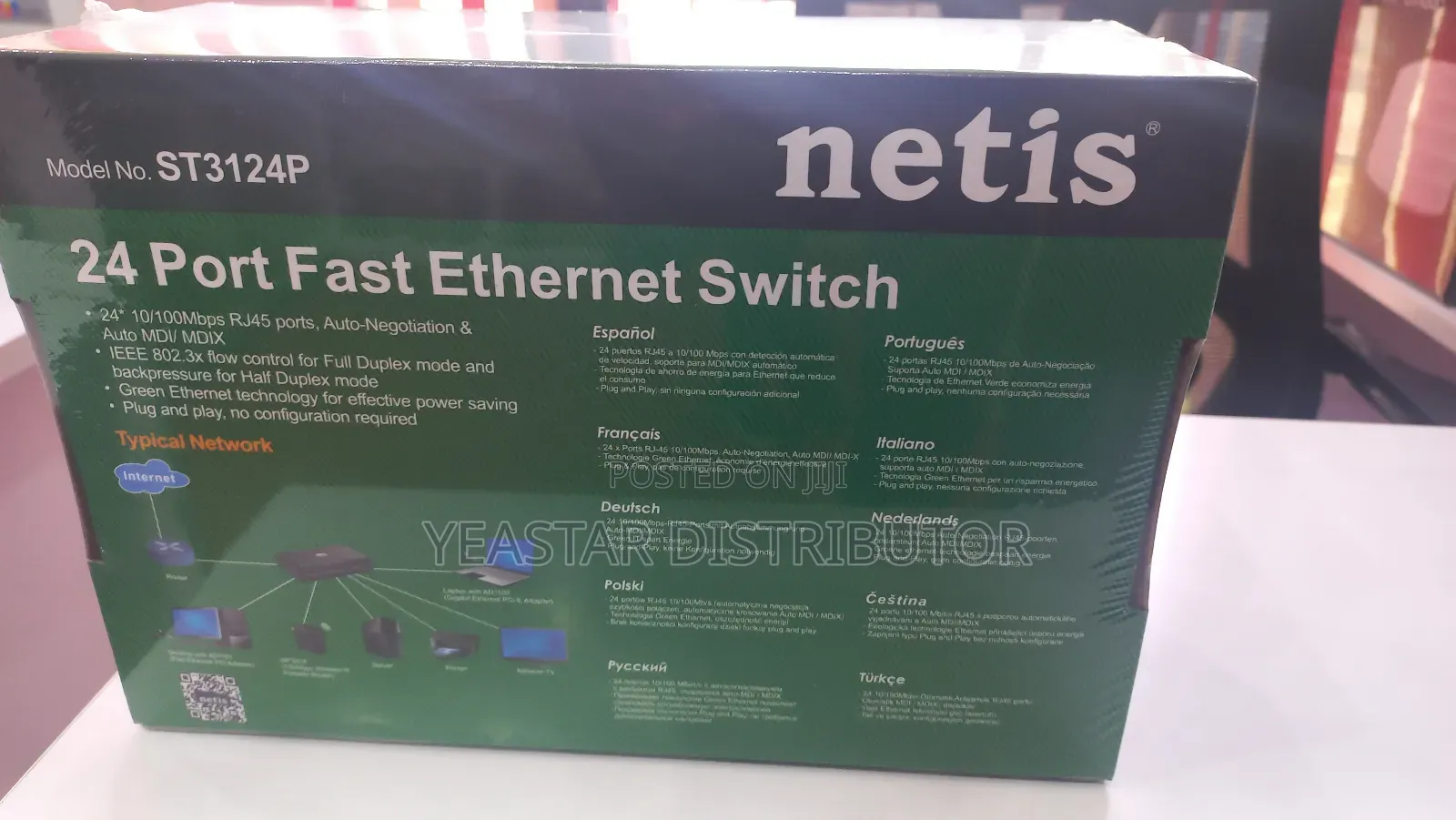Netis St3124p 24 Port Switch