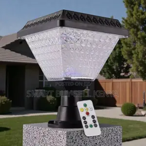 Solar Outdoor Garden Post Lamp With Elegant Led Design