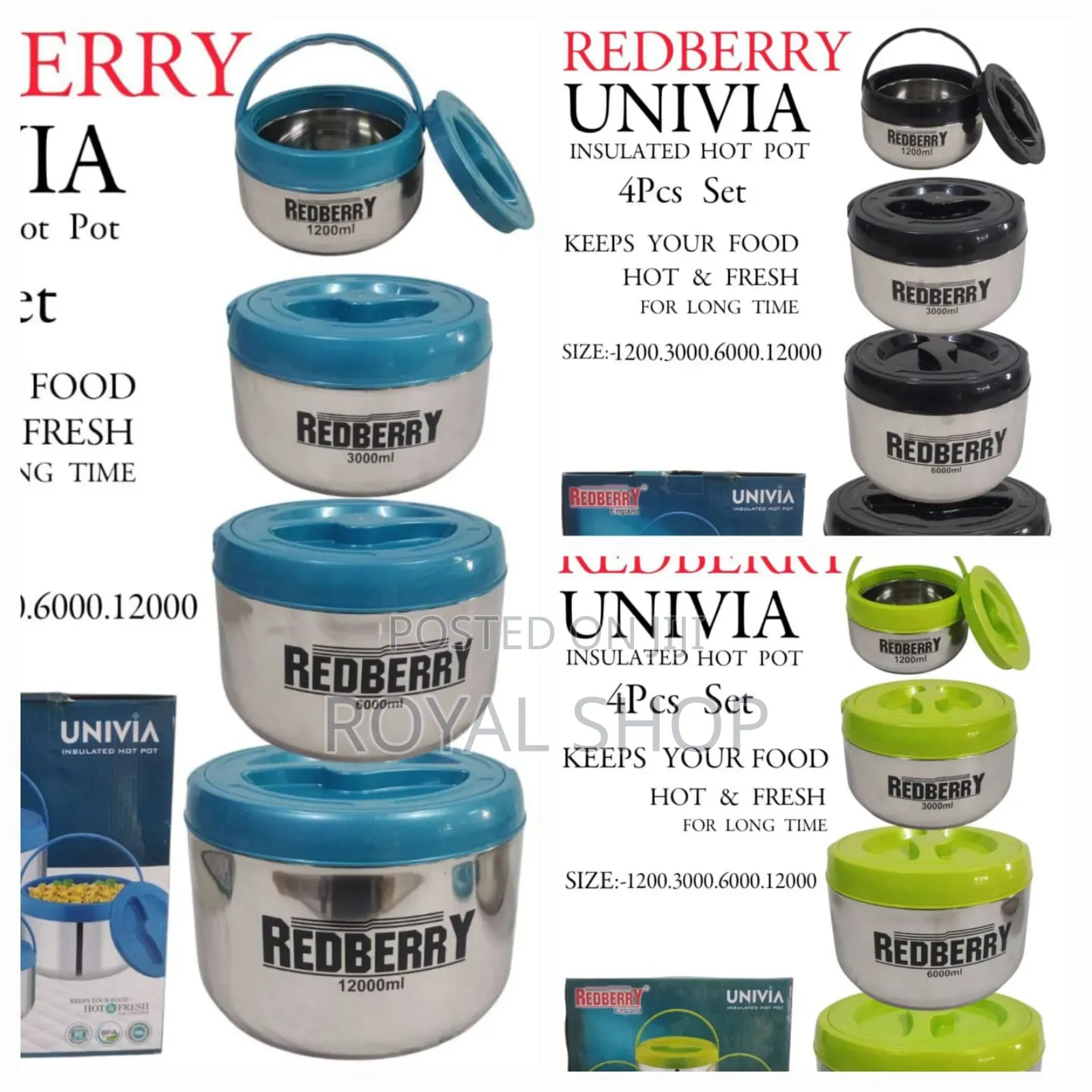 4pc Redbbery Univia Hotpot