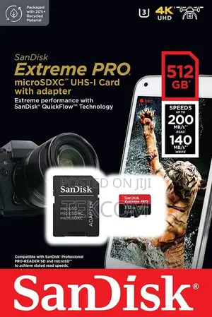 Sandisk 512gb Extreme Pro 200mbs Micro Sd
