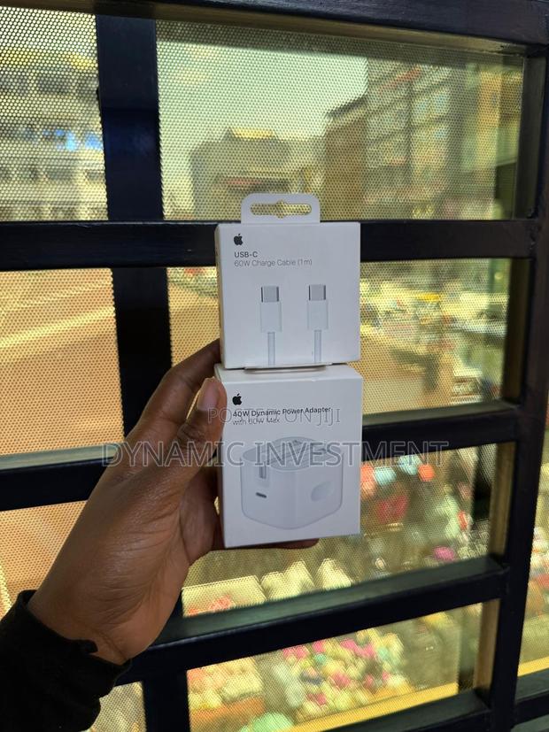 Apple 40w Max 60w Usb C Power Adapter With 60w Braided Usb C-C Cable - main view