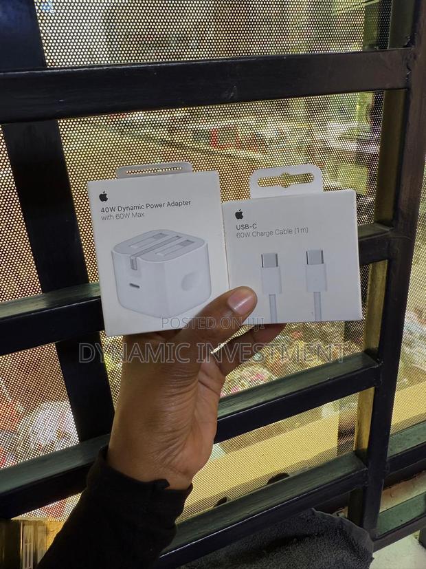 Apple 40w Max 60w Usb C Power Adapter With 60w Braided Usb C-C Cable - thumbnail 2