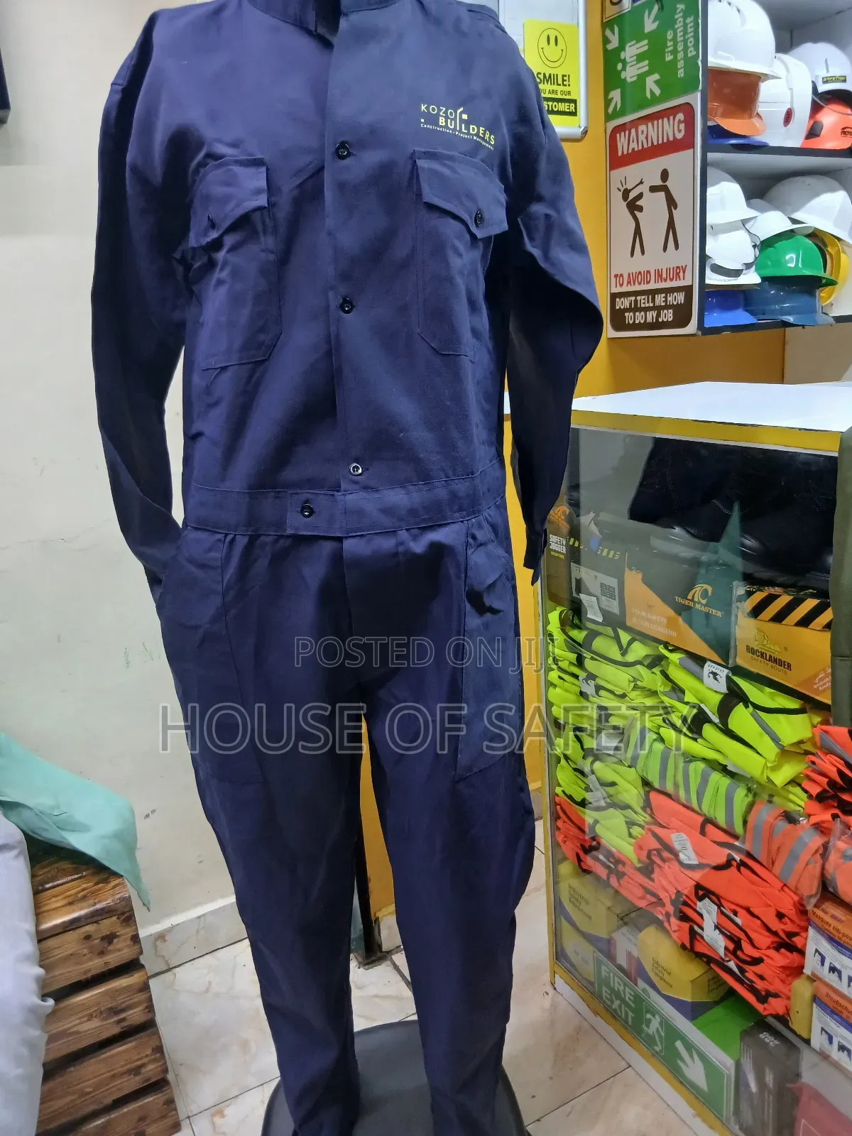 Dark Blue Ordinary  Coverall