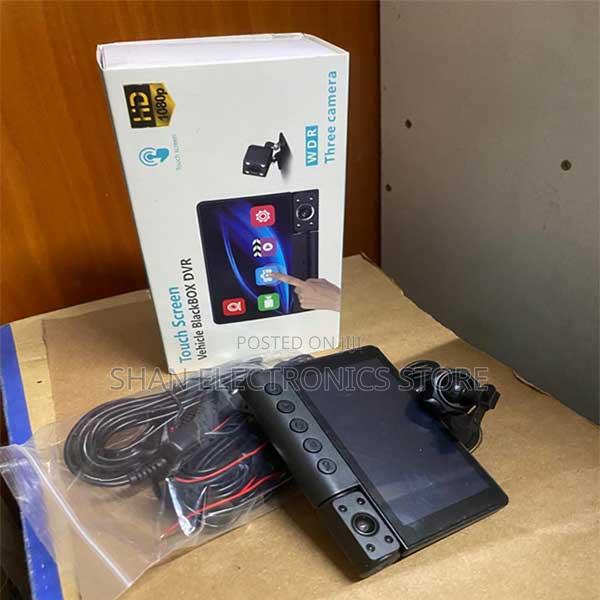 High Video Quality DVR Dash Camera 3 Lens Touch Screen C12 Dash Cam - main view