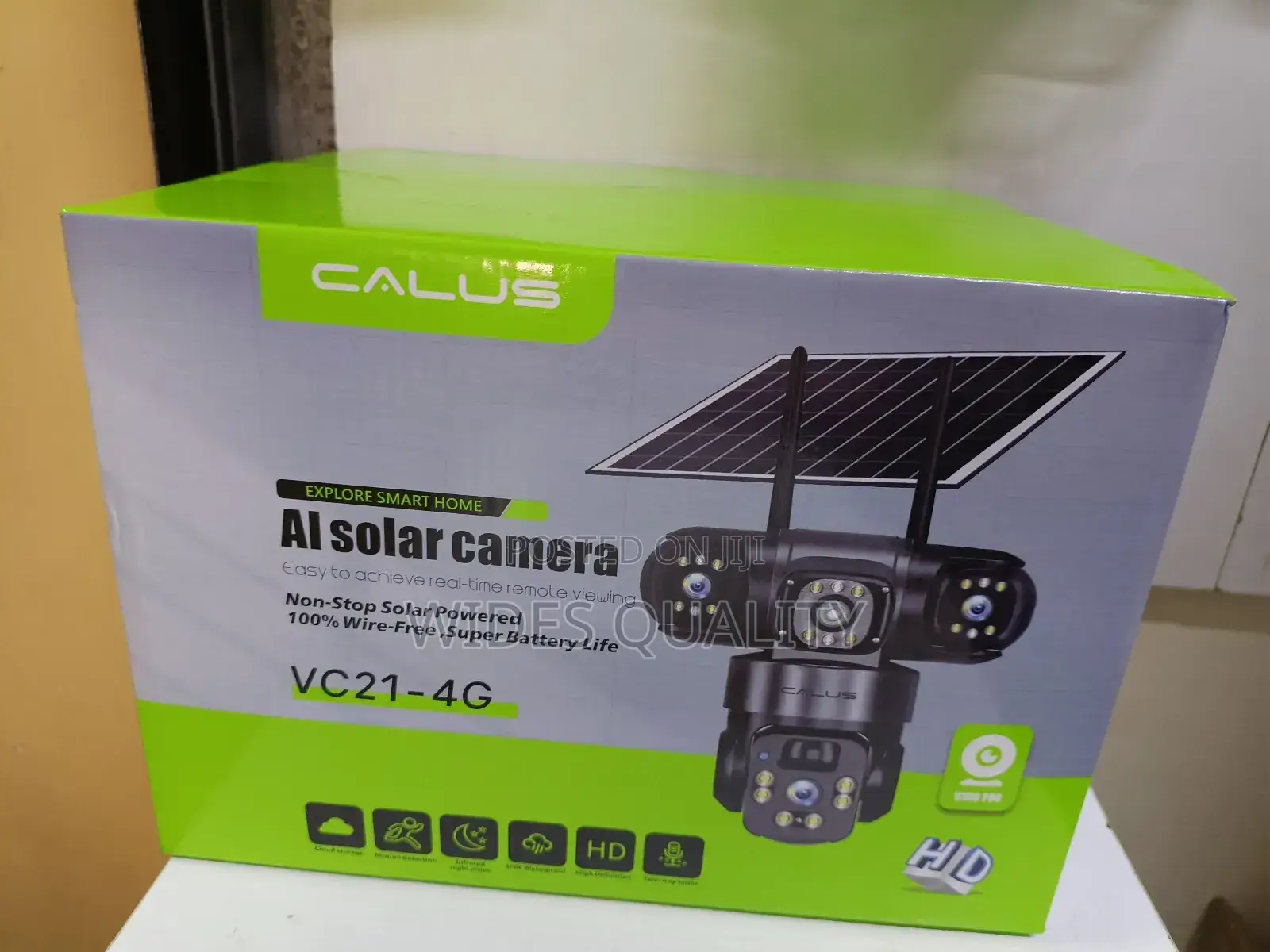 Calus Vc21-4g Ai Solar-Powered Security Camera.