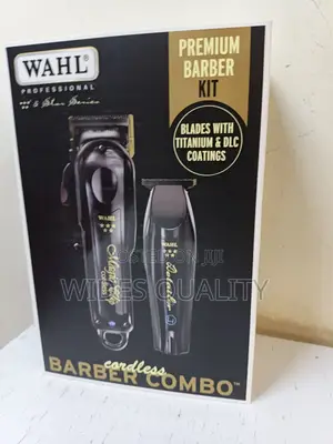 Wahl 5-Star Cordless Shaving Machine Barber Combo Kit.