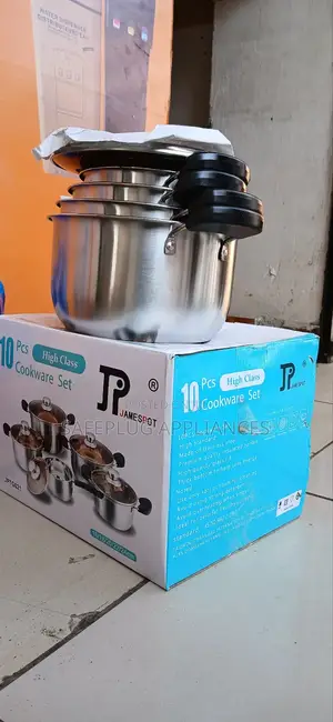 Jp 10pcs Premium Stainless Steel Cooking Pots Set With Lids