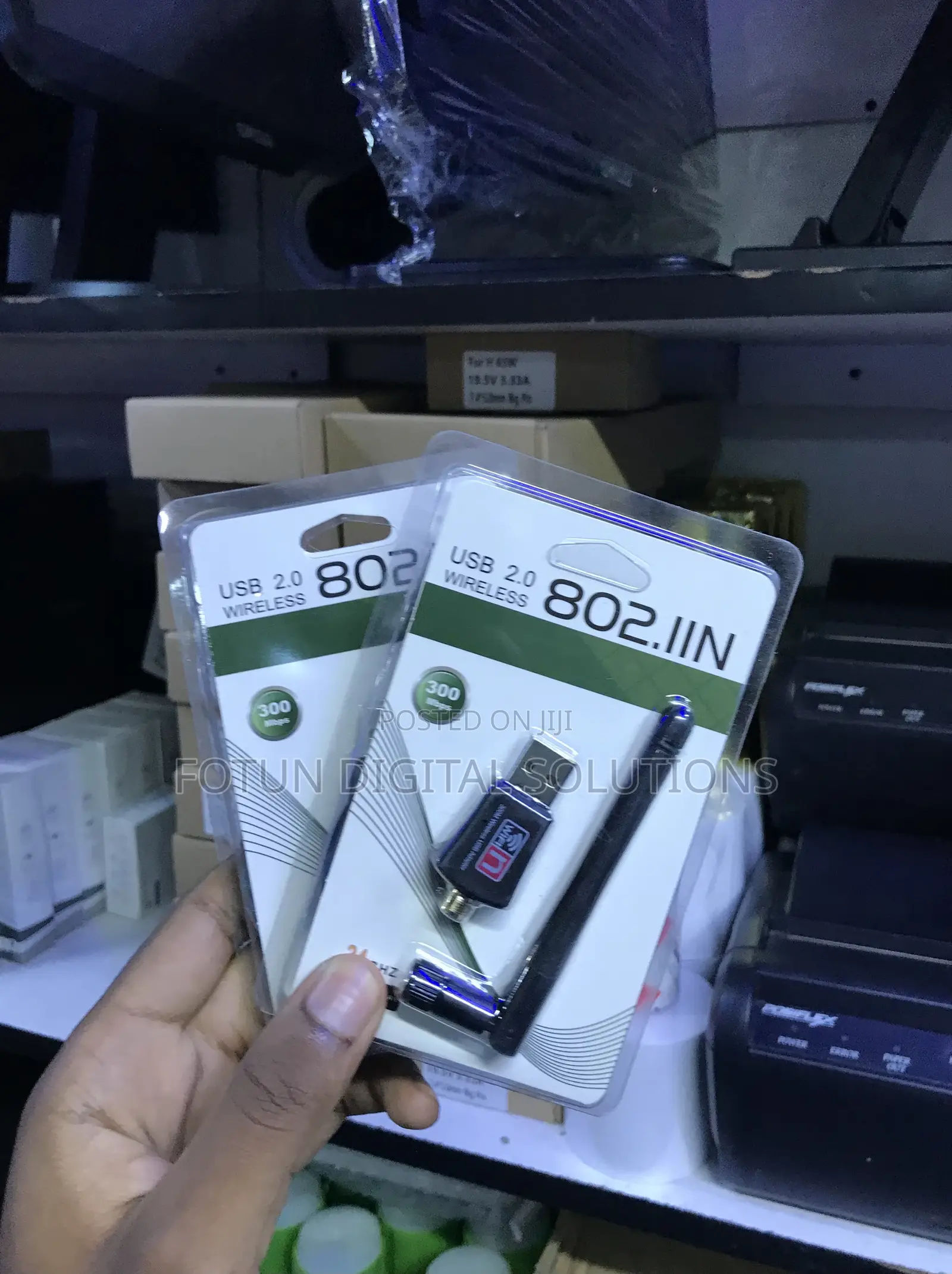 Usb Wifi Dongle for Laptop - 300mbps With Antenna to Boost Weak Signal