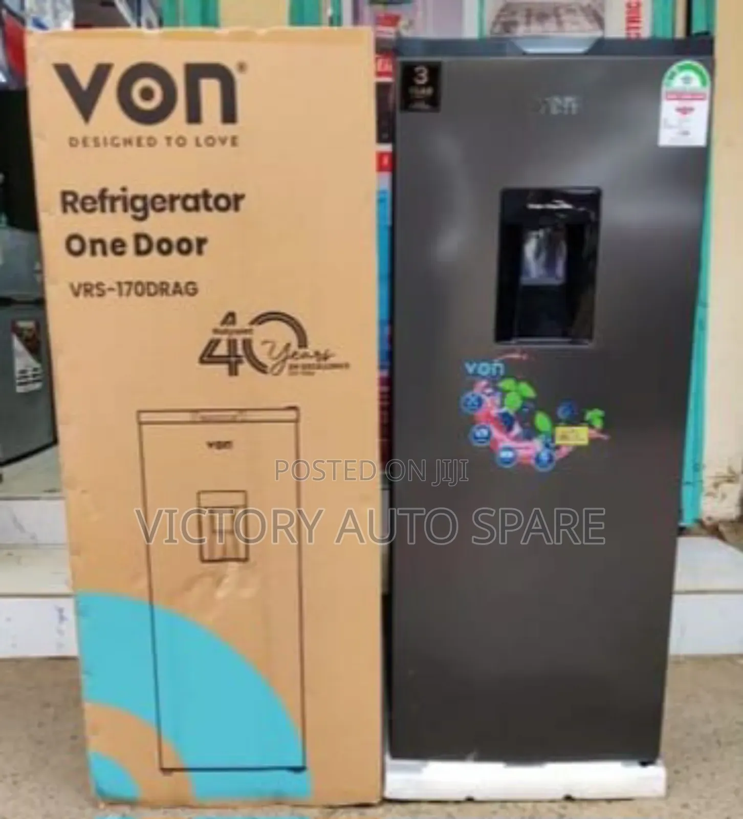 Von 176litres Refrigerator With Dispenser