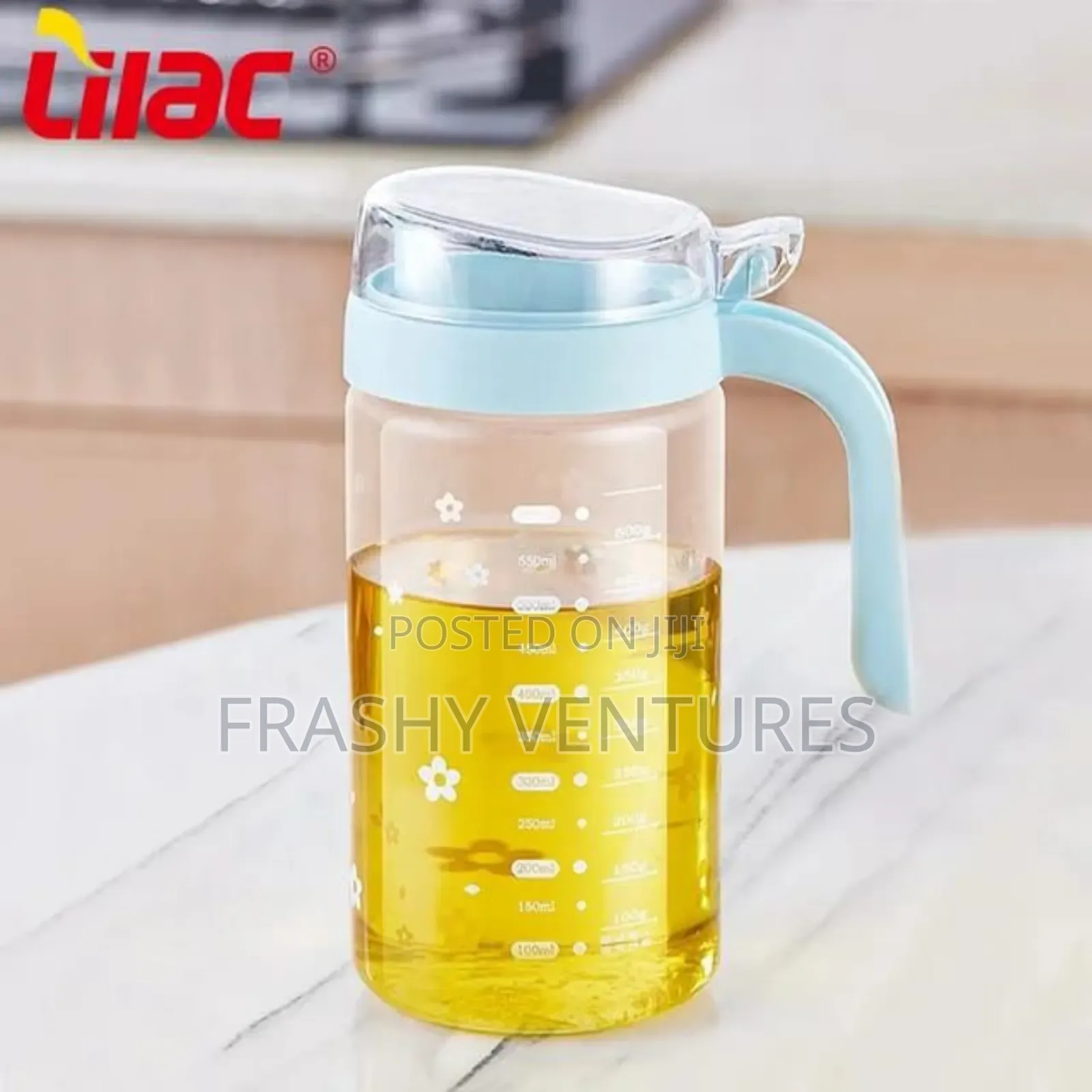 Auto Flip Glass Oil Jar