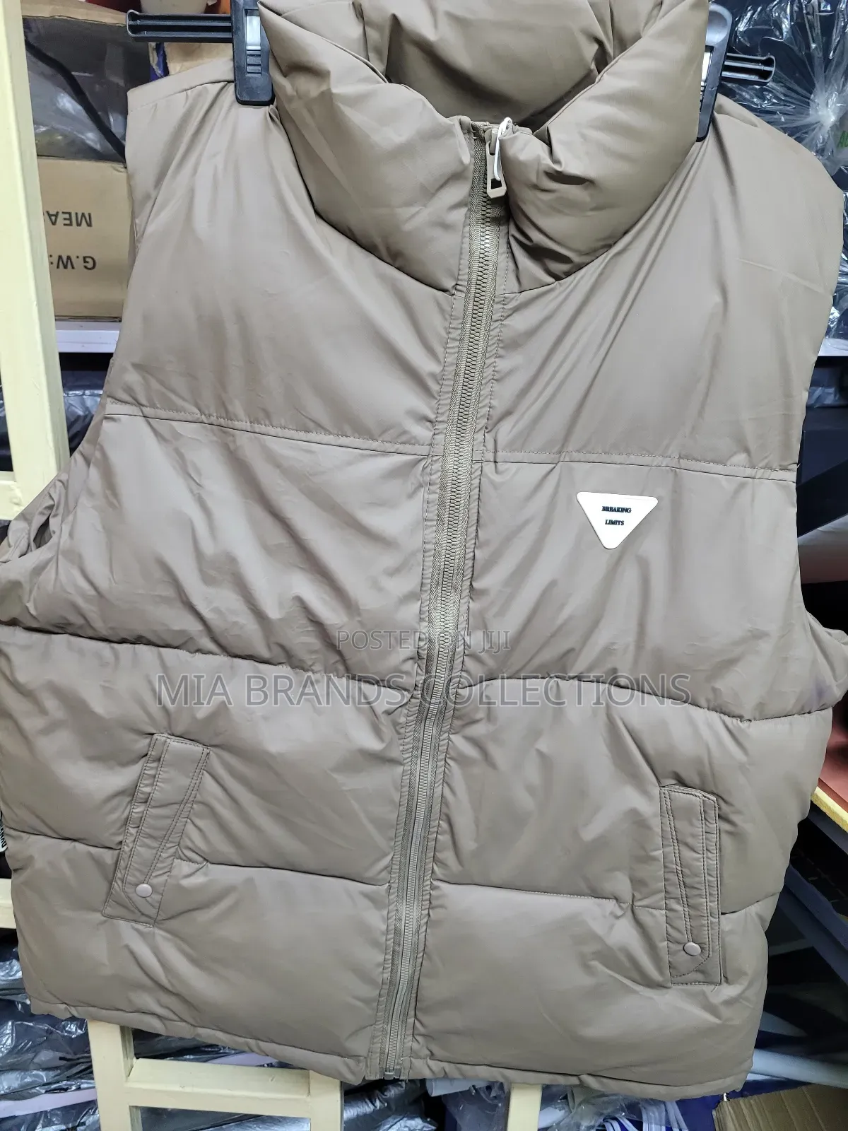 Beige Executive Puff Jacket