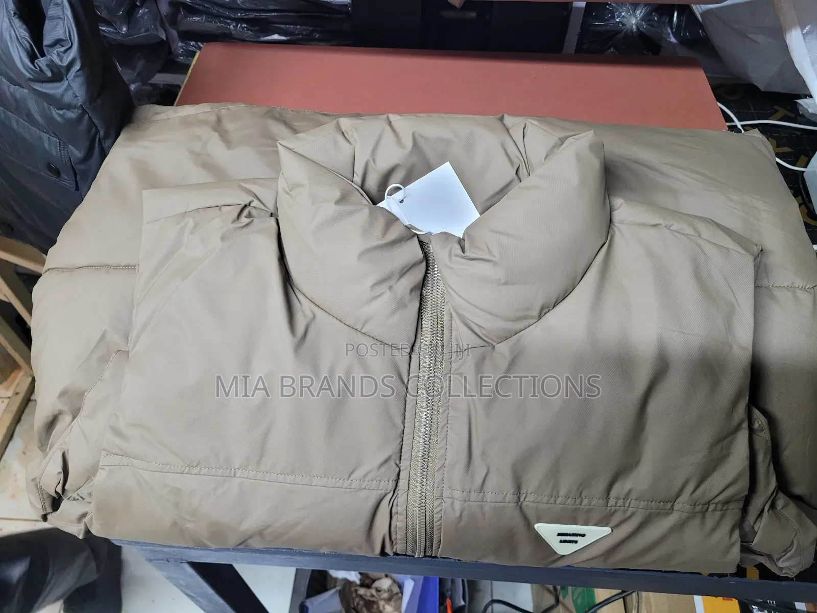 Beige Executive Puff Jacket