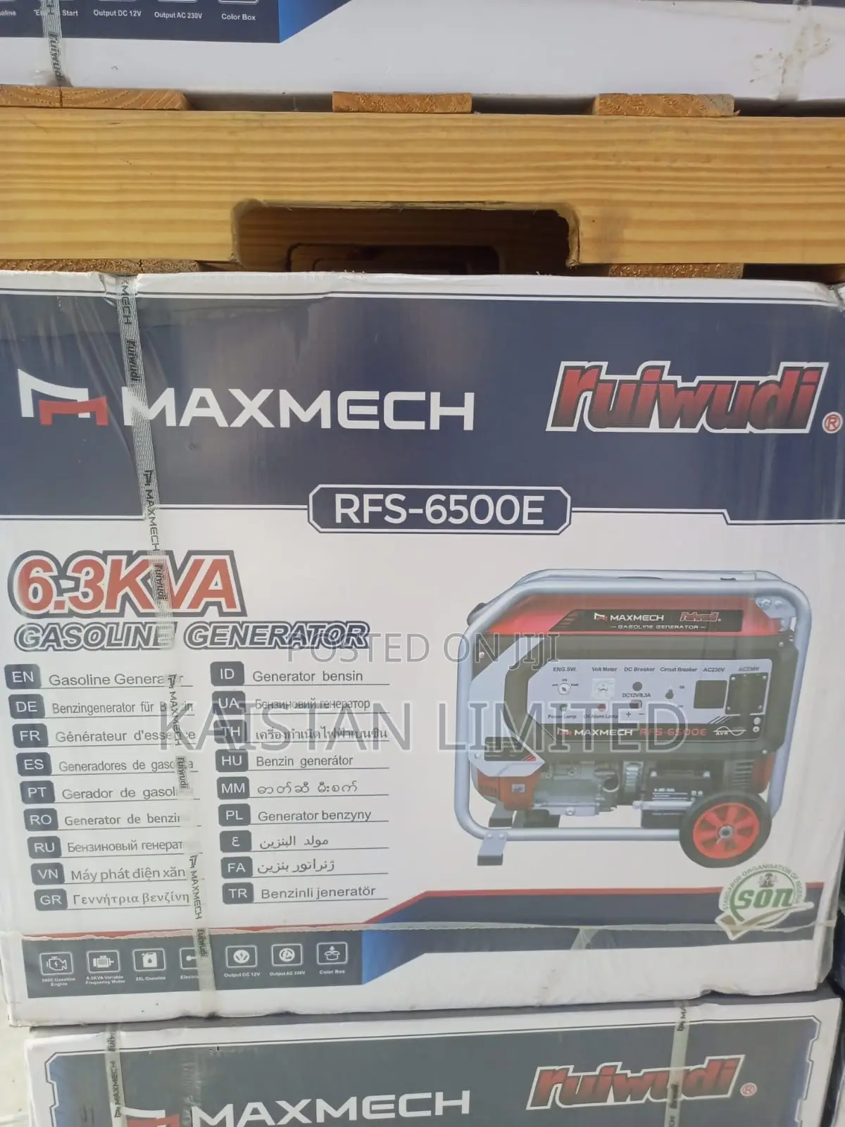 6.3 Kva/6.9kw Key Start 6500 E Petrol Generators