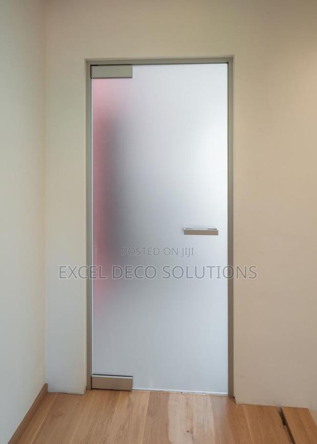 Elegant Frosted Window Covering - main view