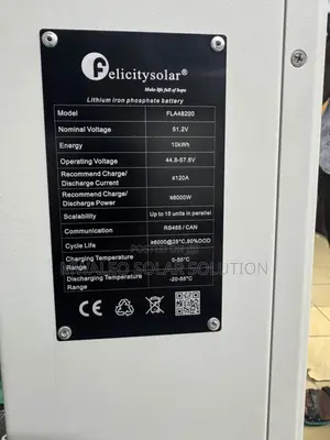 5.12kwh 48v Felicity Lithium Battery