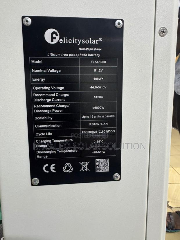 5.12kwh 48v Felicity Lithium Battery - thumbnail 2
