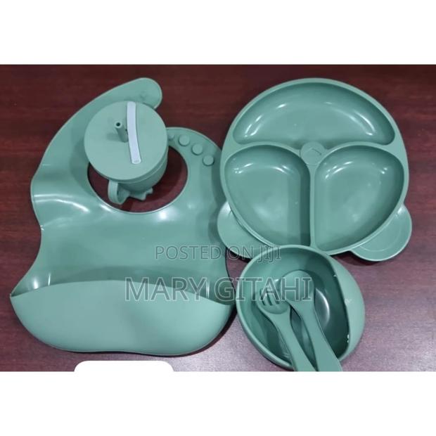 6pc Silicone Baby Feeding Cutlery Set