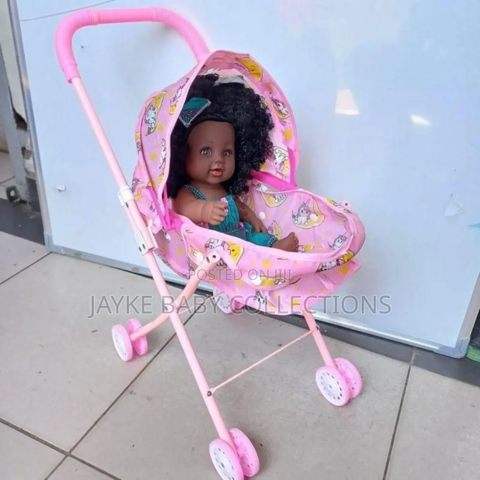 Kids Doll Stroller Pushchair – Foldable (With or Without Doll)