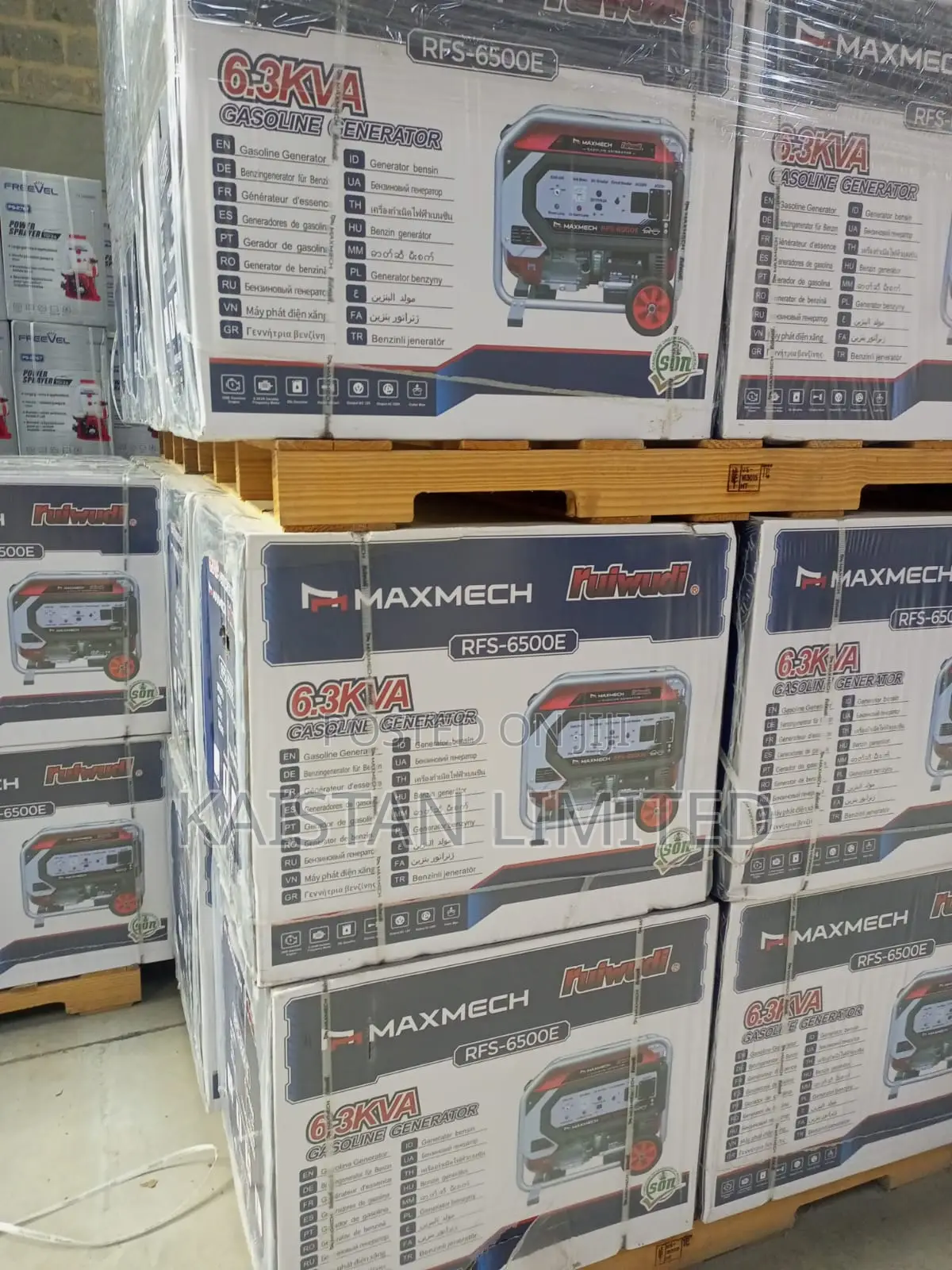 6.3 Kva /6.8kw Key Start Petrol Generators 6500e Maxmech