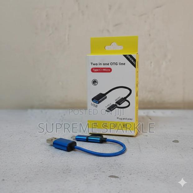 Type C +Micro Usb Adapter, 2-1 Otg Line