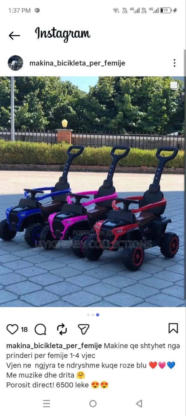 Utv Push Car Ride-on for Toddlers With Parent Handle - main view