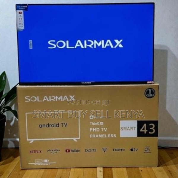 Solarmax 43 Inch Qled Smart Android Frameless Tv Digital Decoder - thumbnail 2