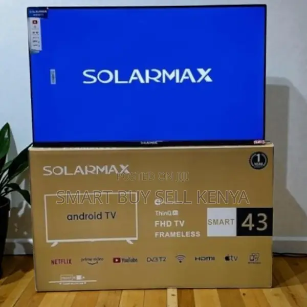 Solarmax 43 Inch Qled Smart Android Frameless Tv Digital Decoder