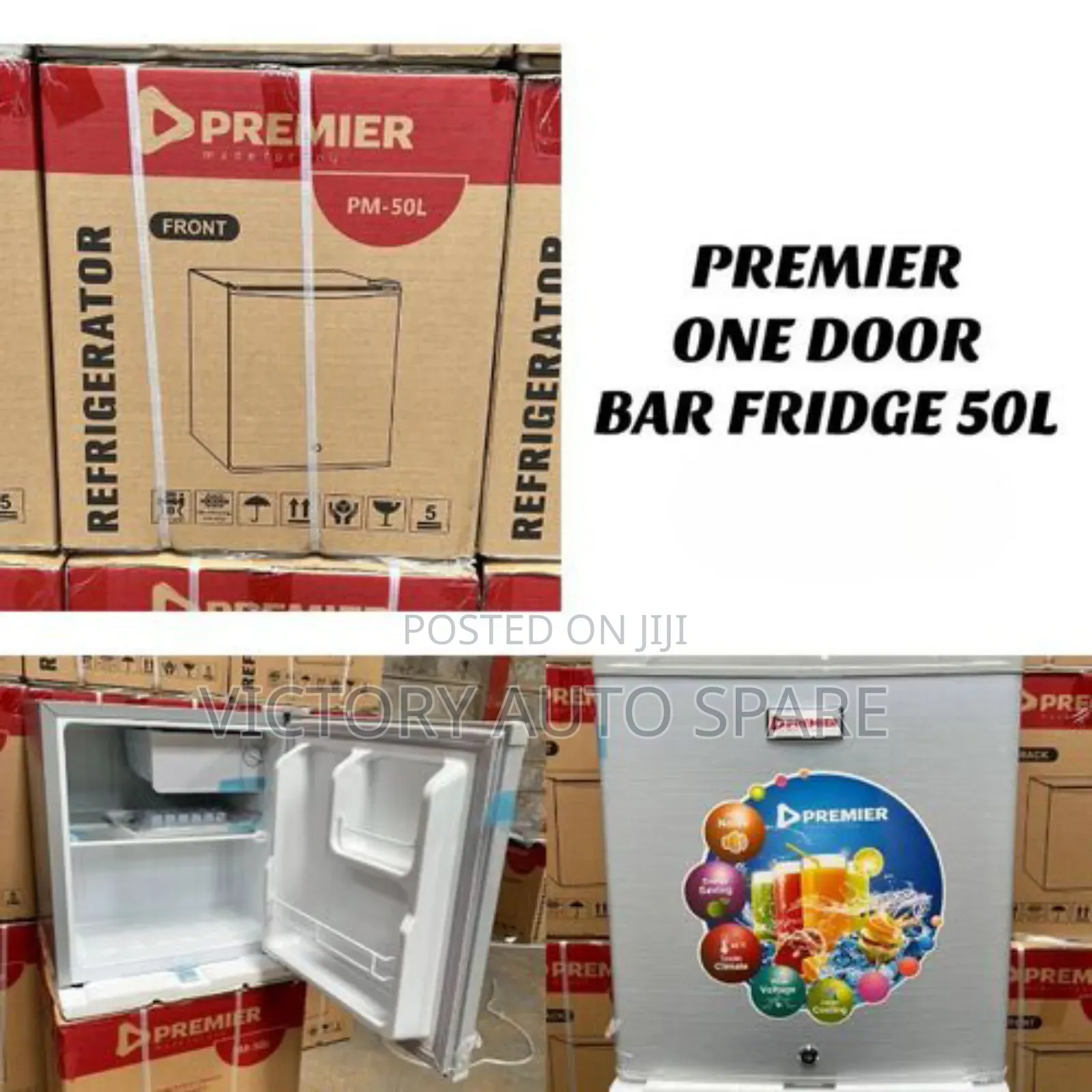 Premier 50litres One Door Bar Fridge