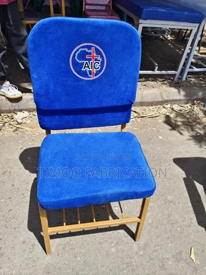 Church Seats With Logo and Bible/Book Holder