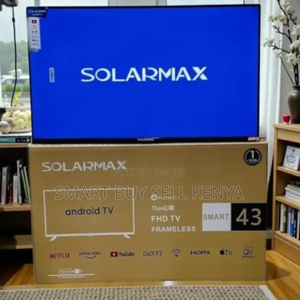 Solarmax 43 Inch Qled Smart Android Frameless Tv Crisp Picture