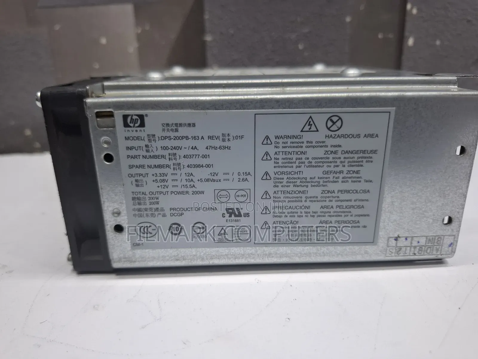 7100 5100 7600 7700 200w Power Supply Hp-u2027c3 Api5pc50 Ap13pc84